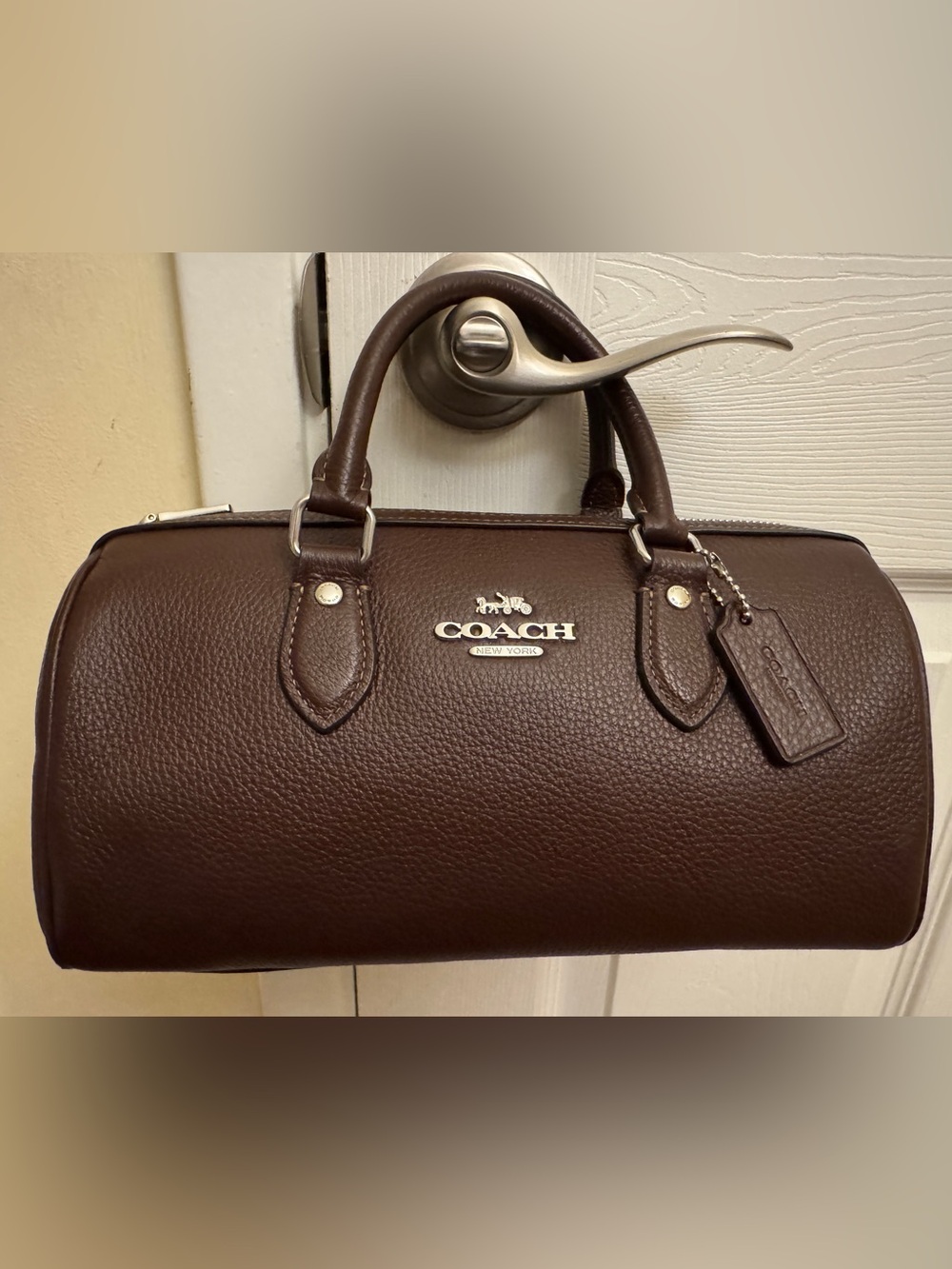 Coach Long Rowan Satchel in Maple - Like New - Picture 3 of 6